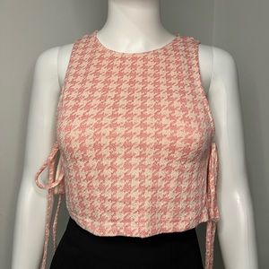 Zara crop top with side detail